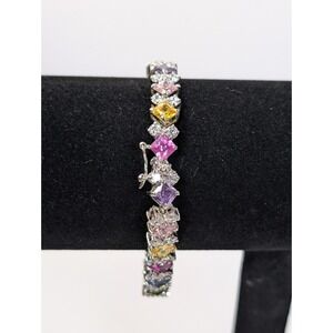 Nolan Miller - Glamour‎ Collection - Diamonique Multi-Watercolor Tennis Bracelet